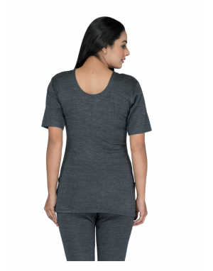 Women Inner Blouse Woolblend HS Vest Type Thermal dark grey
